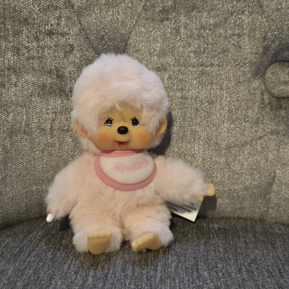 Authentic Monchhichi Pink Girl🎀HTF